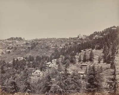 Shimla. View from Oakover House
