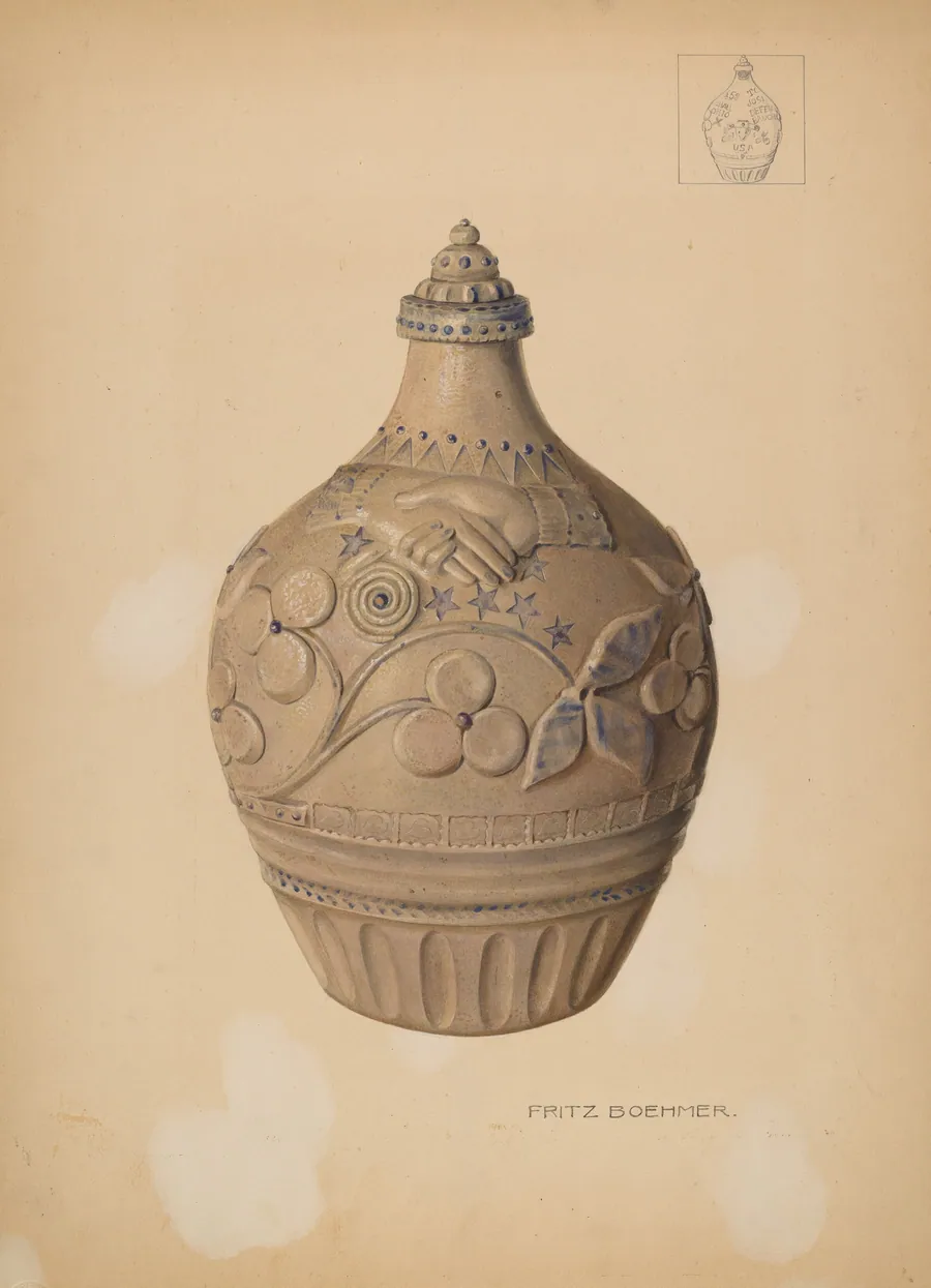 Wine jug by Fritz Boehmer