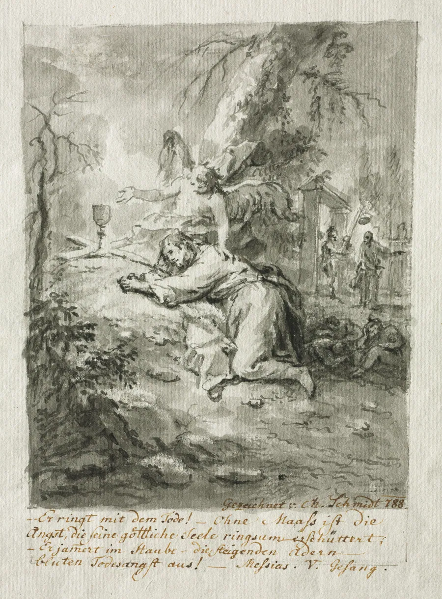 Christ on the Mount of Olives, The Flagellation, Christ Crowned with Thorns, The Crucifixion by Martin Johann Schmidt