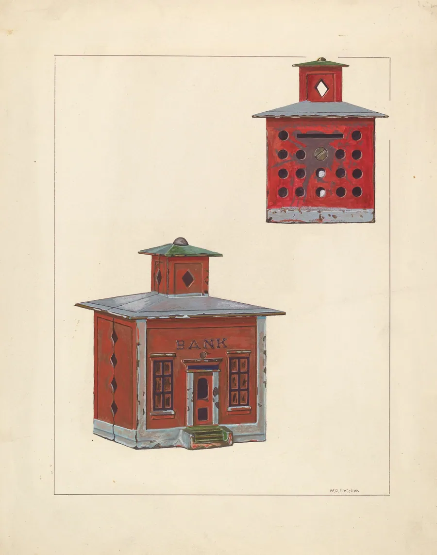 Red School House Bank by William O. Fletcher