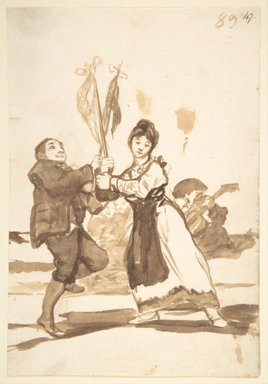 A country dance; page 89 from the 'Images of Spain' album (F) by Goya (Francisco de Goya y Lucientes)