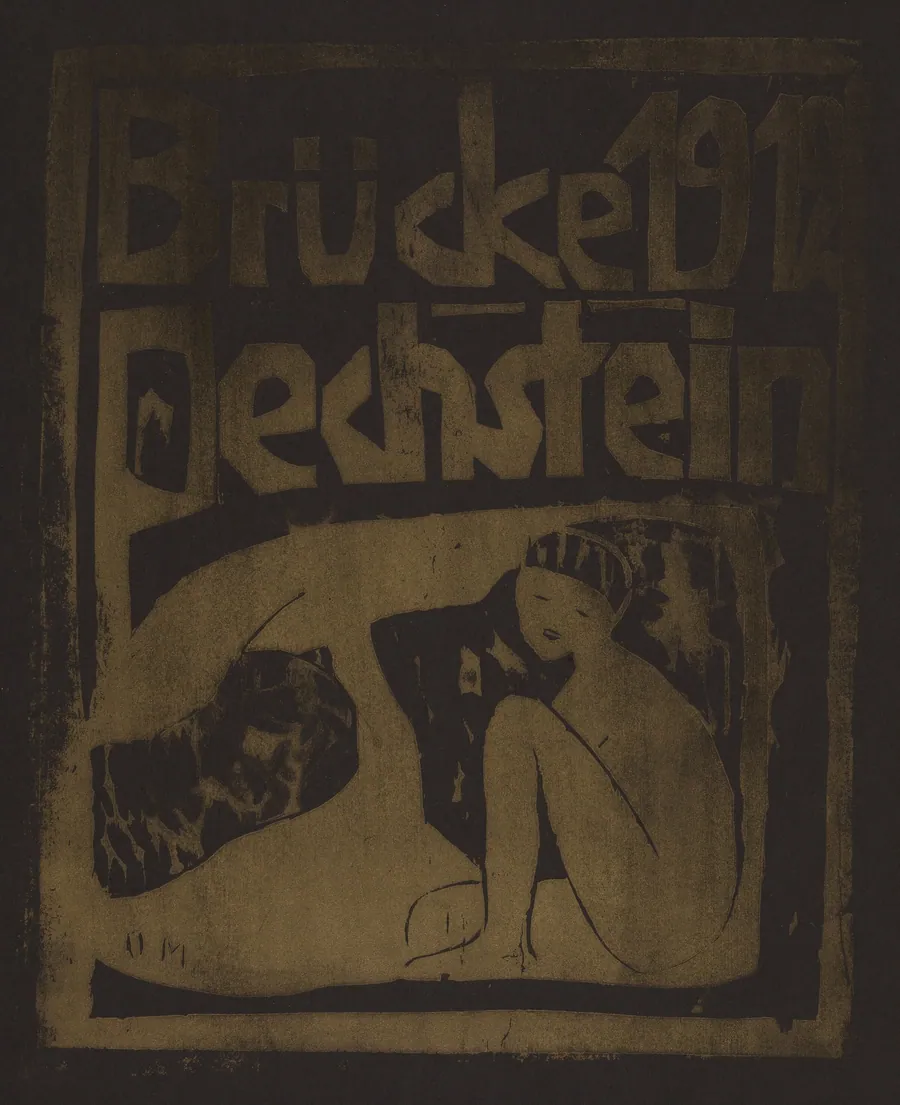 Brücke 1912 Pechstein by Otto Mueller