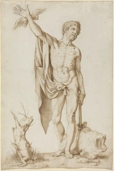 Allegory of Poverty Hindering Wit