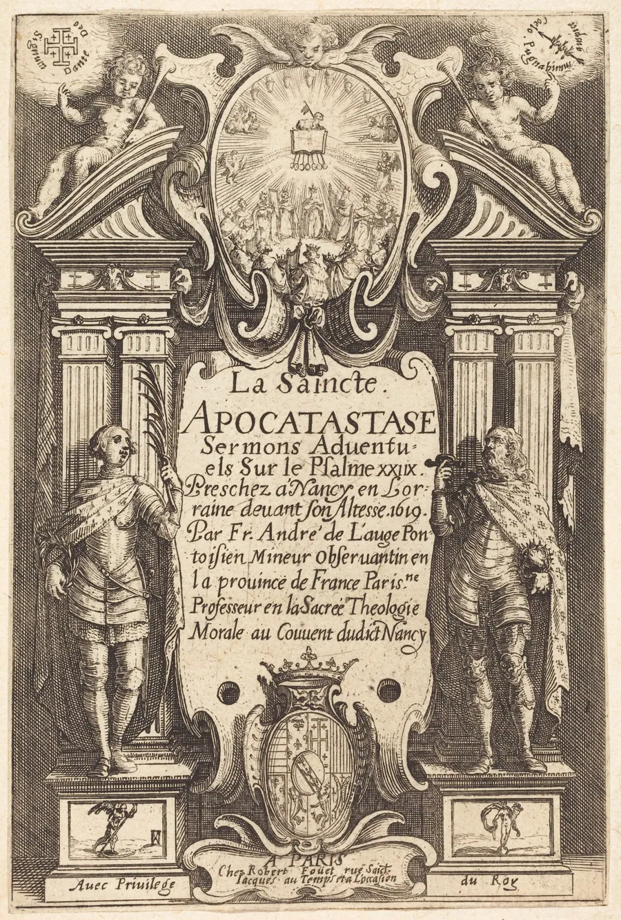 Frontispiece of the Holy Apocatastase by Jacques Callot