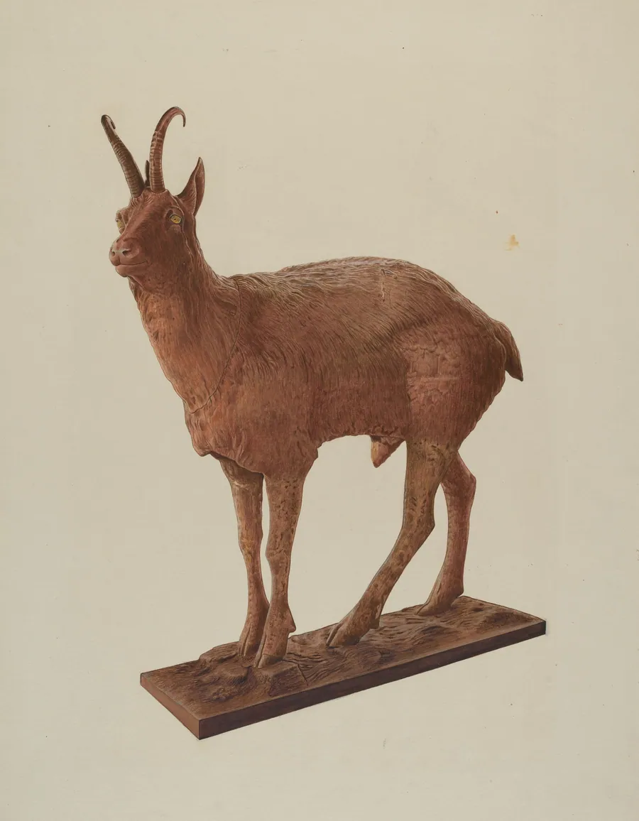 Cast Iron Goat by Lucille Chabot