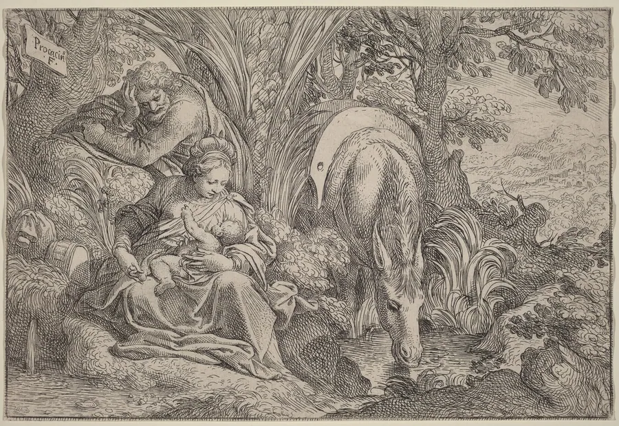 The Rest on the Flight into Egypt by Camillo Procaccini