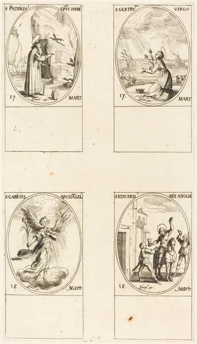 St. Patrick; St. Gertrude; St. Gabriel, Archangel; St. Edward
