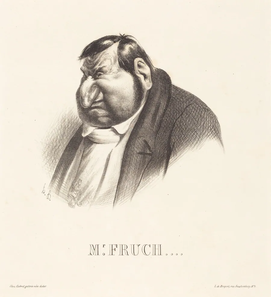 Fruchard, en buste by Honoré Daumier