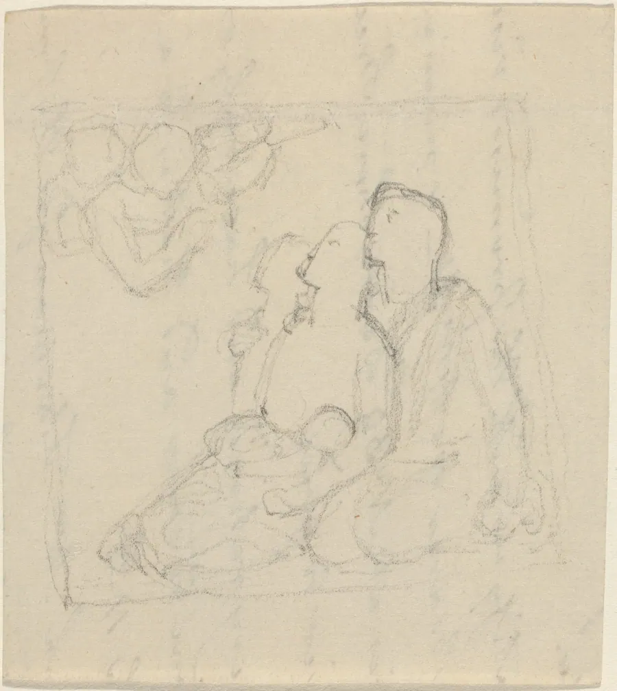 A Family Addressed by Angels by John Flaxman