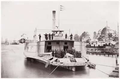 U.S. Gunboat "Commodore Perry" on Pamunkey River