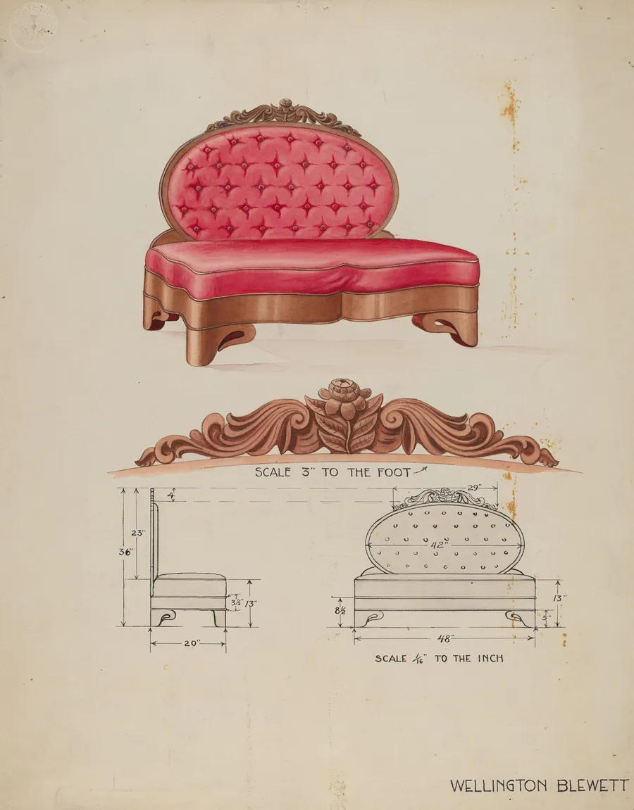 Sofa by Wellington Blewett