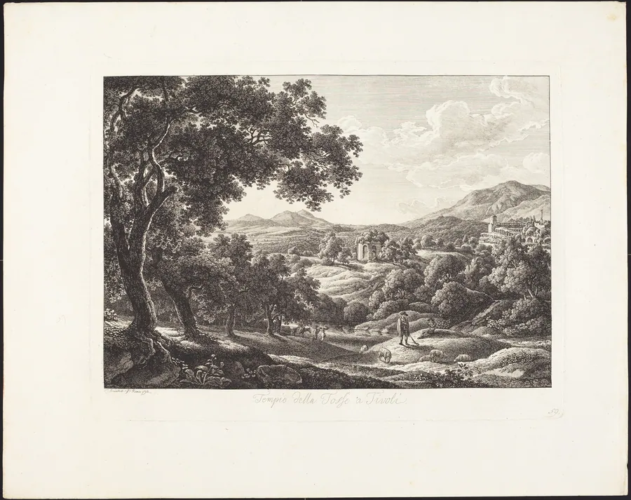 Tempio della Tosse a Tivoli by Albert Christoph Dies