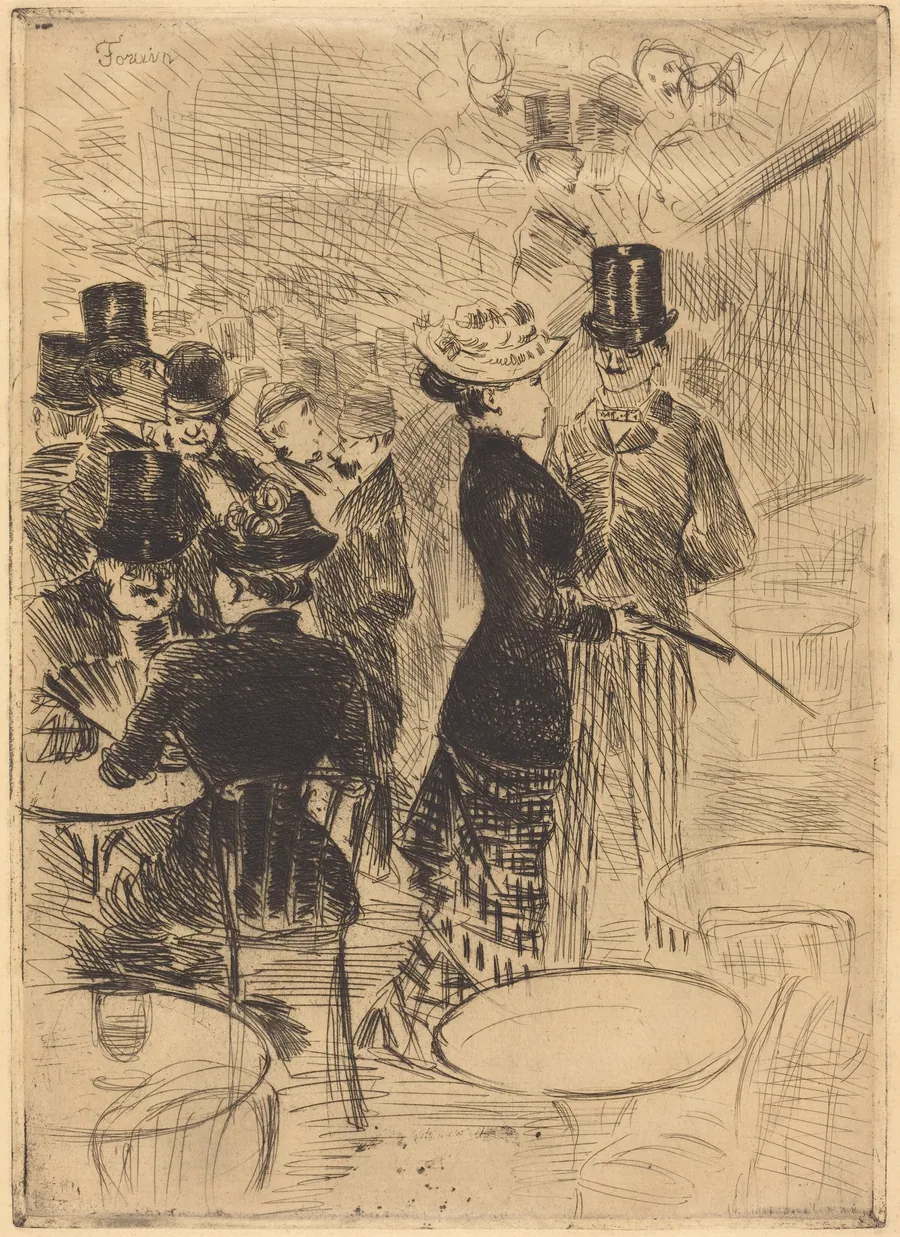 Le bar des Folies-Bergère (The Bar at the Folies-Bergère) by Jean-Louis Forain