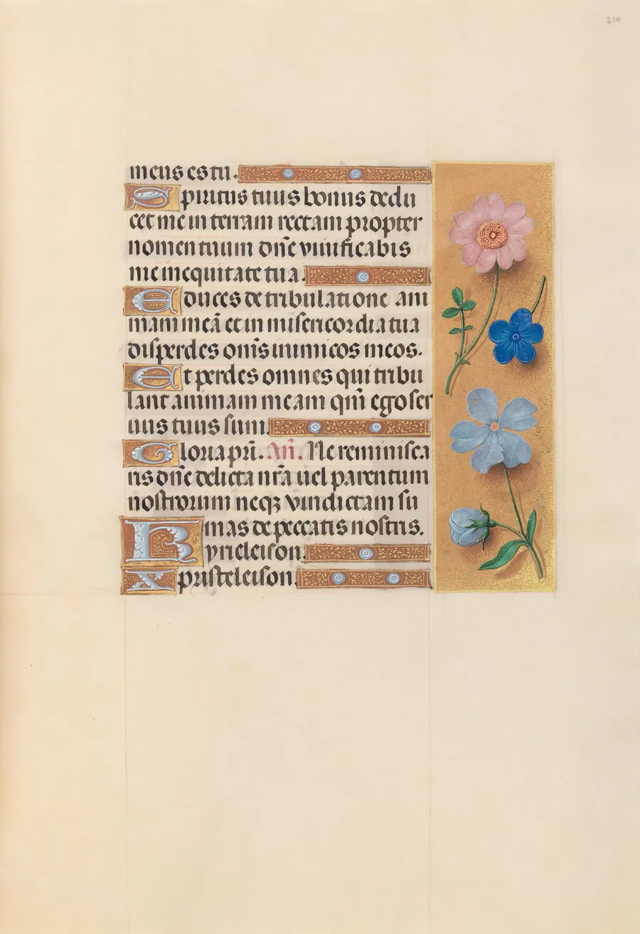 Hours of Queen Isabella the Catholic, Queen of Spain:  Fol. 210r by Master of the First Prayerbook of Maximillian