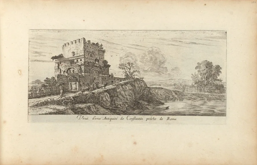 Veue d'une Antiquité de Constantin proche de Rome by Israël Silvestre