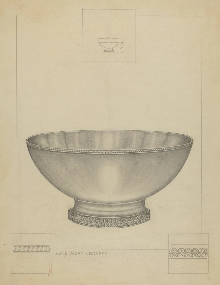 Silver Bowl by Hans Westendorff