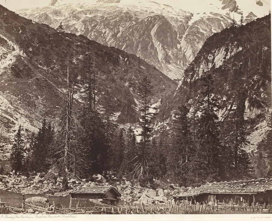 Chalet de Handeck, Hasli Valley, Canton Bern, Switzerland by Louis-Auguste Bisson