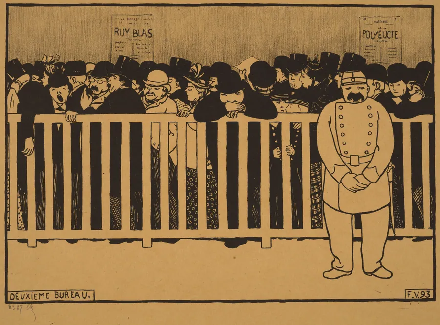 Deuxieme Bureau (Box Office) by Félix Vallotton