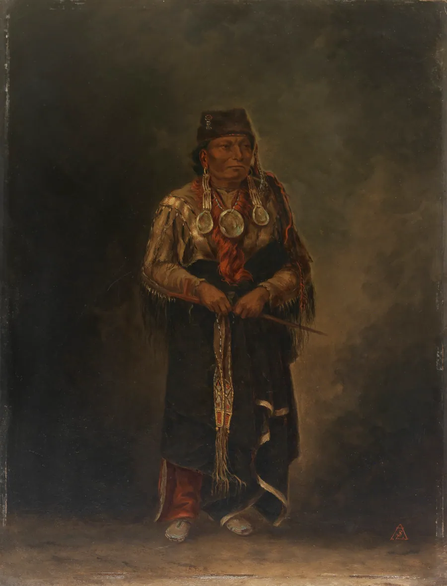 Chunka-ah-luta (Red Dog) by Antonion Zeno Shindler, 1813 Bulgaria-died Washington, DC 1899
