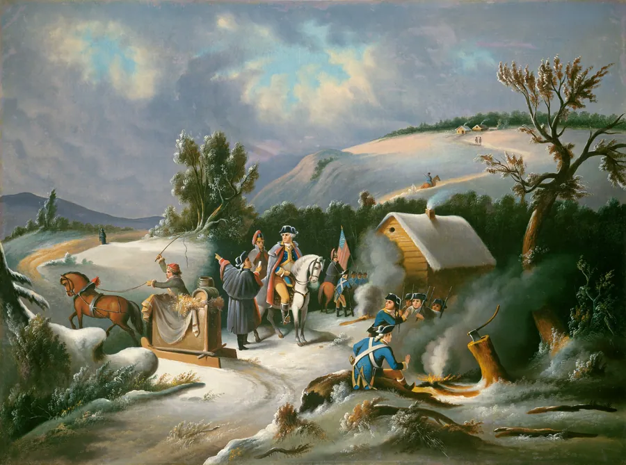 Washington at Valley Forge by American 19th Century
