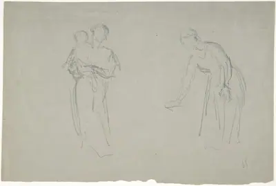 Mother and Child and a Female Figure
