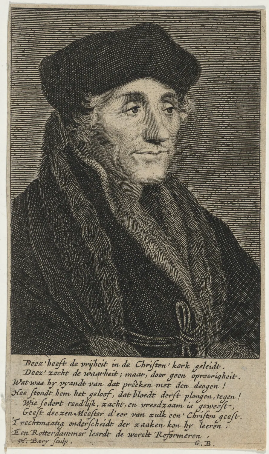 Desiderius Erasmus by Hendrick Bary
