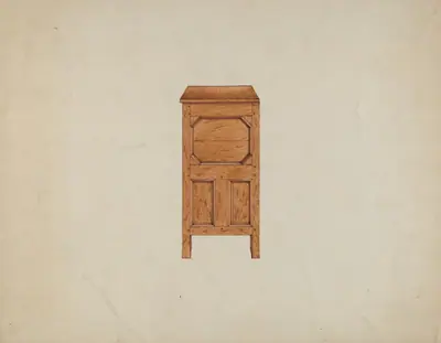 A Connecticut-type Hadley Chest-side View