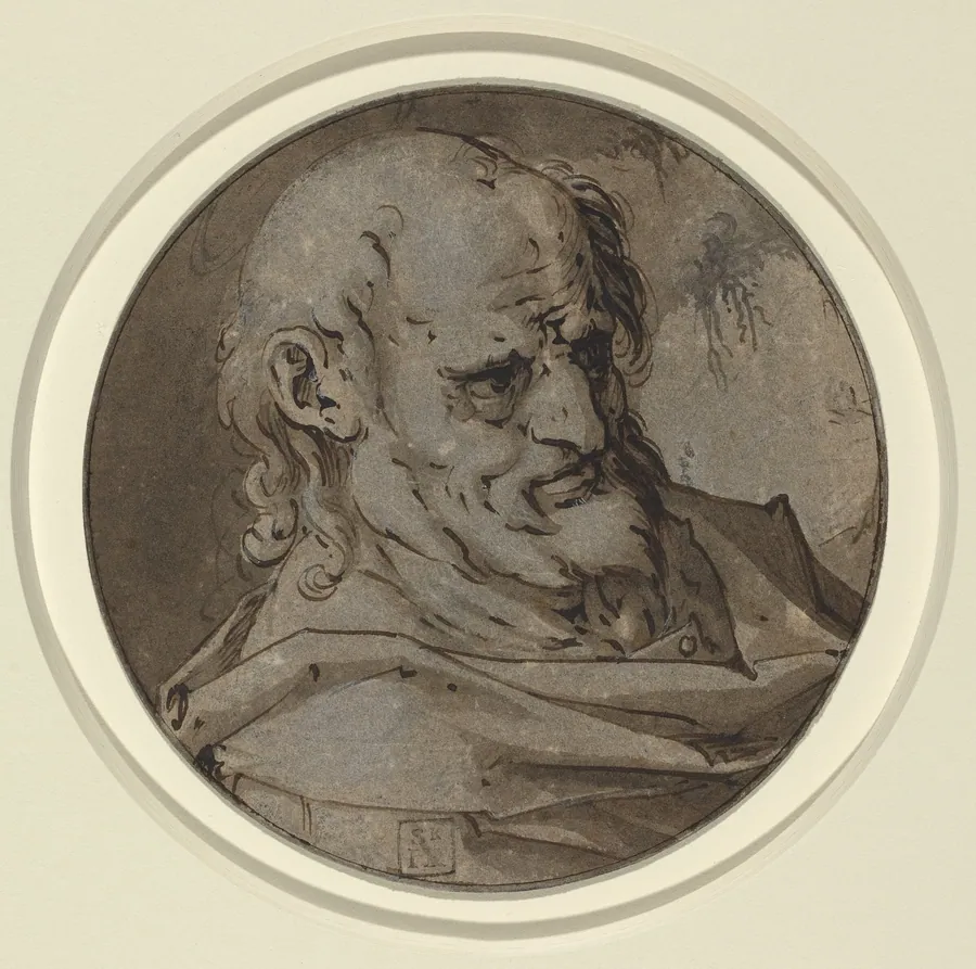 Head of an Apostle by Hendrick Goltzius
