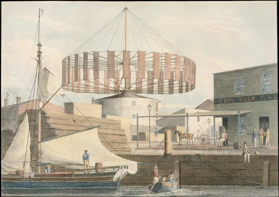 Circular Mill, King Street, New York by John William Hill