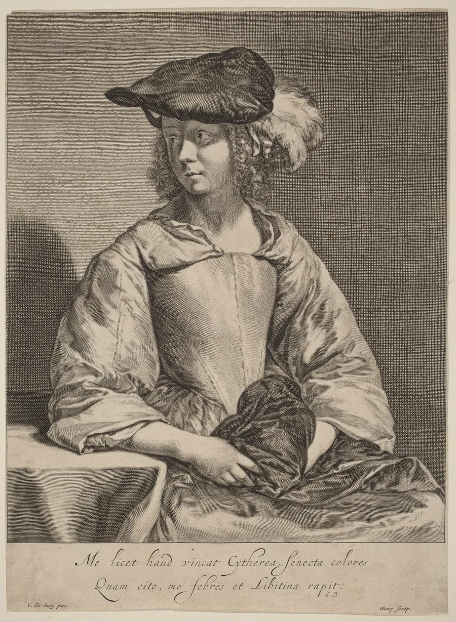 Girl in a Plumed Hat by Hendrick Bary