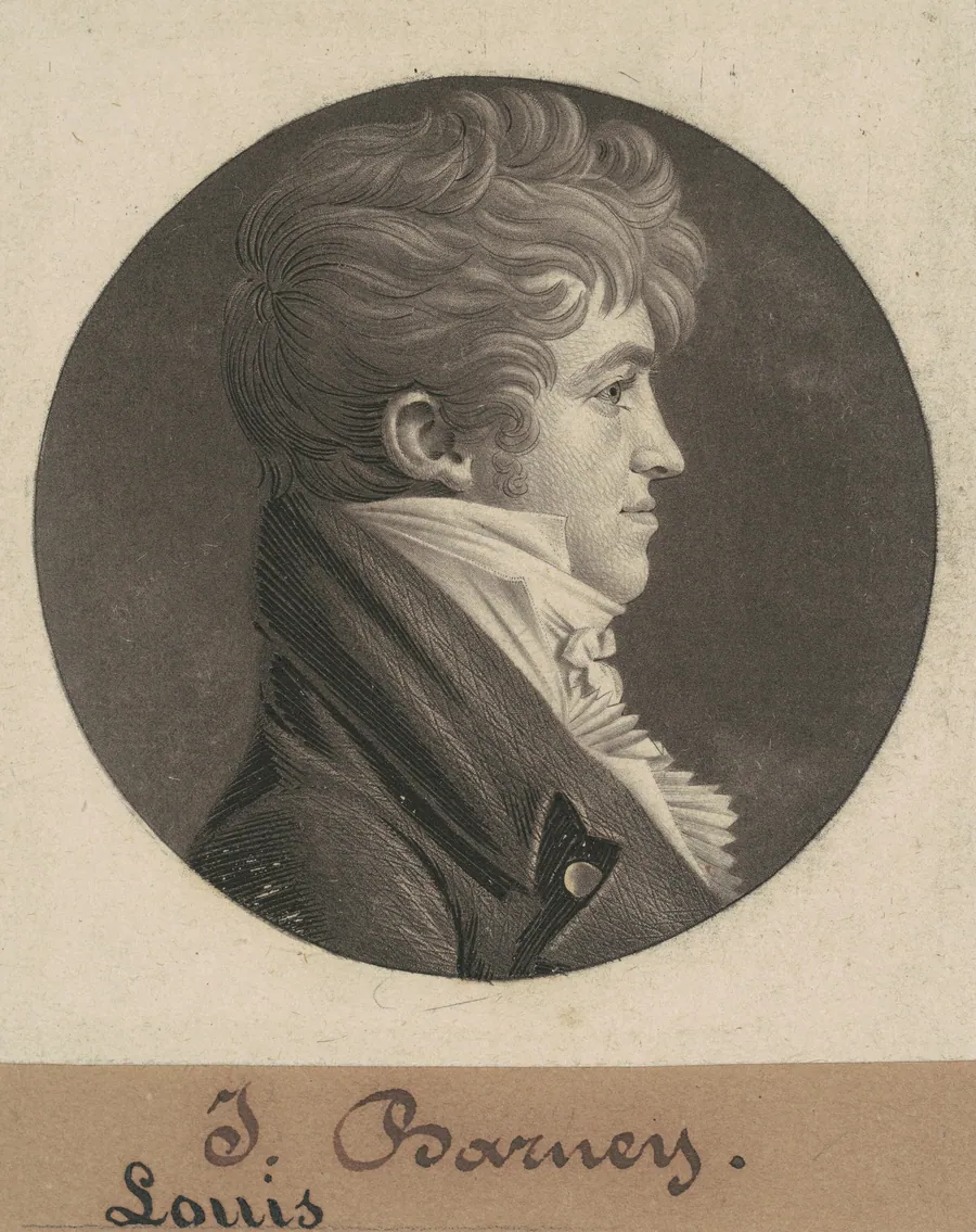 Louis Barney by Charles B. J. Févret de Saint-Mémin