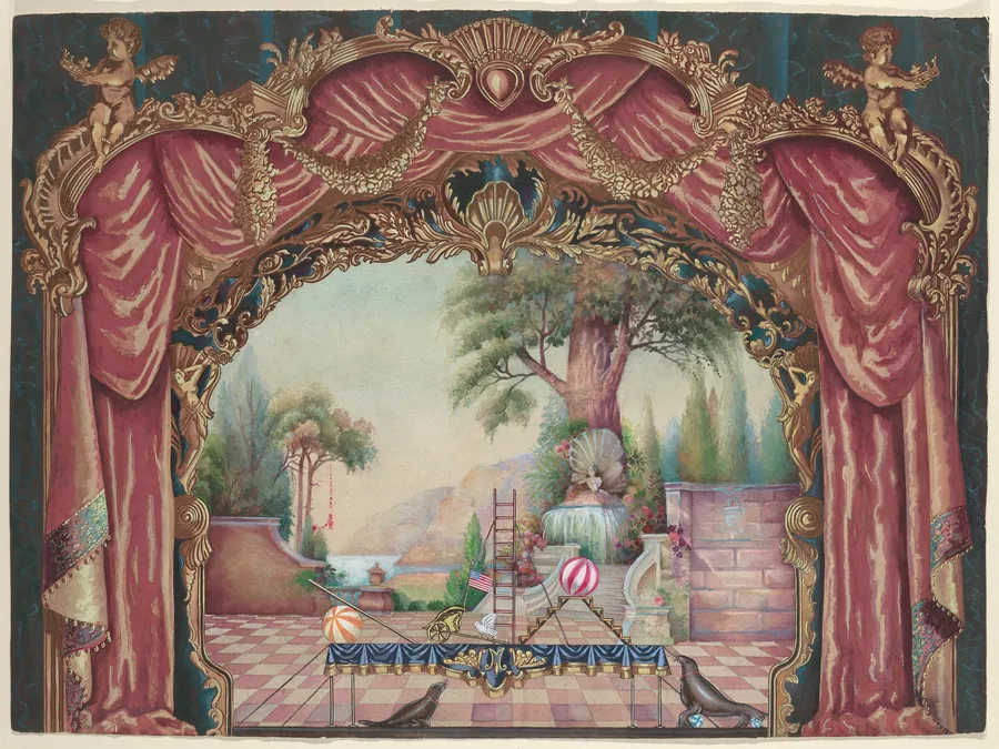 Vaudeville Stage Set by Nicholas Zupa