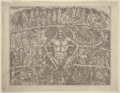 The Inferno, after the Fresco in the Camposanto of Pisa