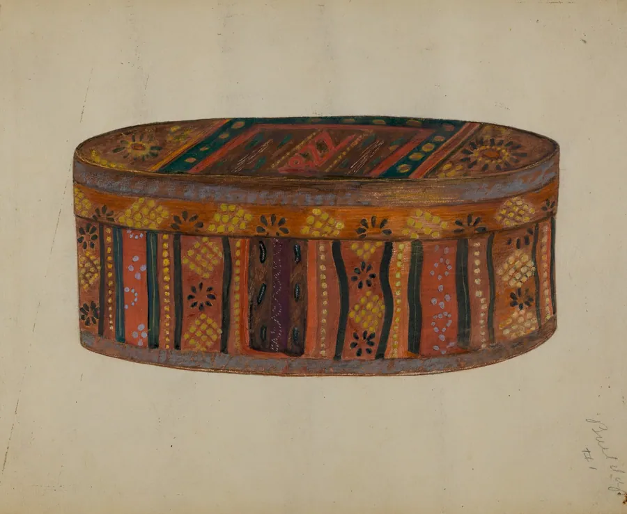 Pa. German's Bride's Box by Meyer Goldbaum