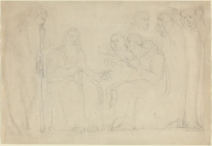 Saint Augustine Converting King Ethelbert of Kent by William Blake