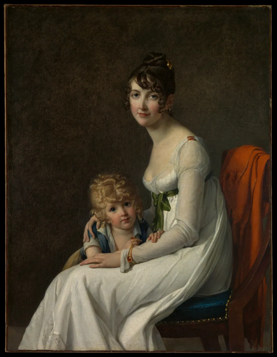 Madame Philippe Panon Desbassayns de Richemont (Jeanne Eglé Mourgue, 1778–1855) and Her Son, Eugène (1800–1859) by Marie Guillelmine Benoist