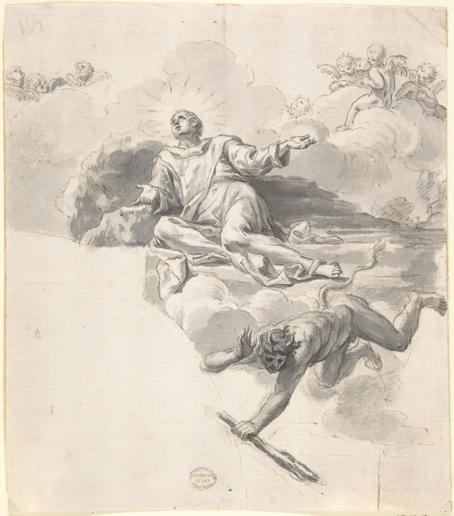A Saint Triumphant Over the Devil by Johann Georg Bergmüller