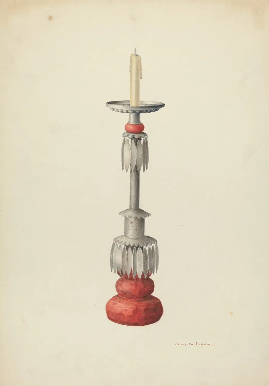 Candlestick (One of a Pair) by Juanita Donahoo