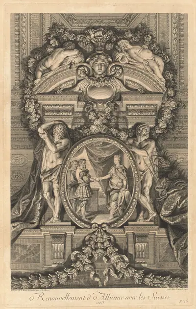 Renouvellement d'Alliance avec les Suisses 1663 (Renewal of Alliance with the Swiss 1663) [pl. 18]