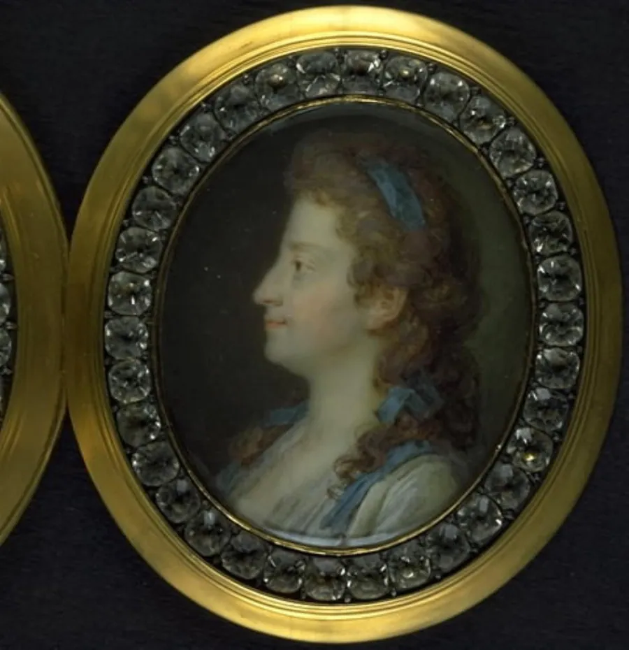 Kunstnerens hustru Frederikke, f. Fortling by Cornelius Høyer