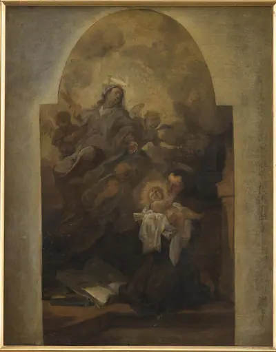 Jesusbarnet, Jomfru Maria og Den hellige Frans