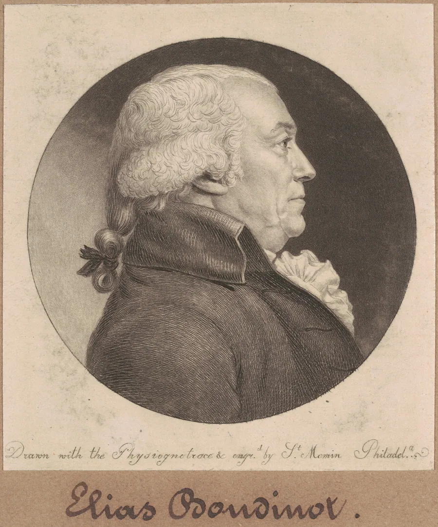 Elias Boudinot by Charles B. J. Févret de Saint-Mémin
