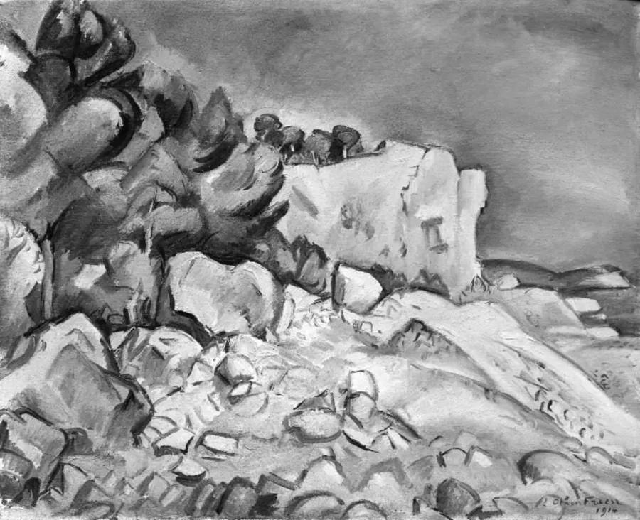 Klinten ved Sainte Marguerite by Emile Othon Friesz