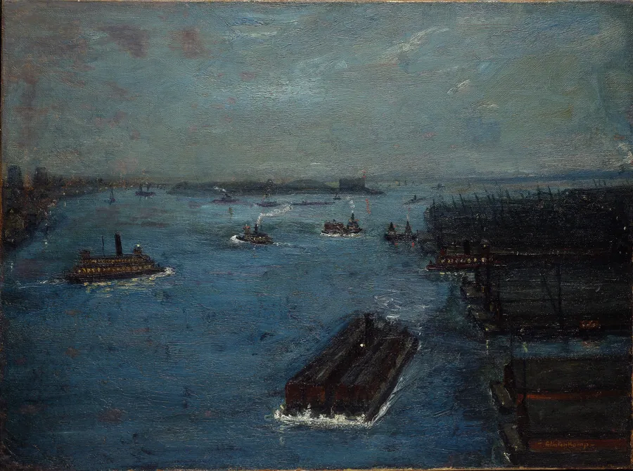 East River, Early Evening by Henry Glintenkamp, American, b. Sparta, New Jersey, 1887–1946