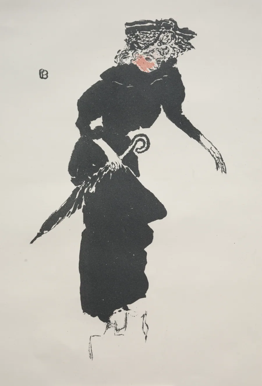 Woman with an Umbrella by Pierre Bonnard
