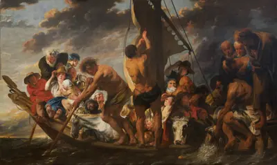 Tempelskatten. Peter finder mønten i fiskens gab. Også kaldet "Færgebåden til Antwerpen"