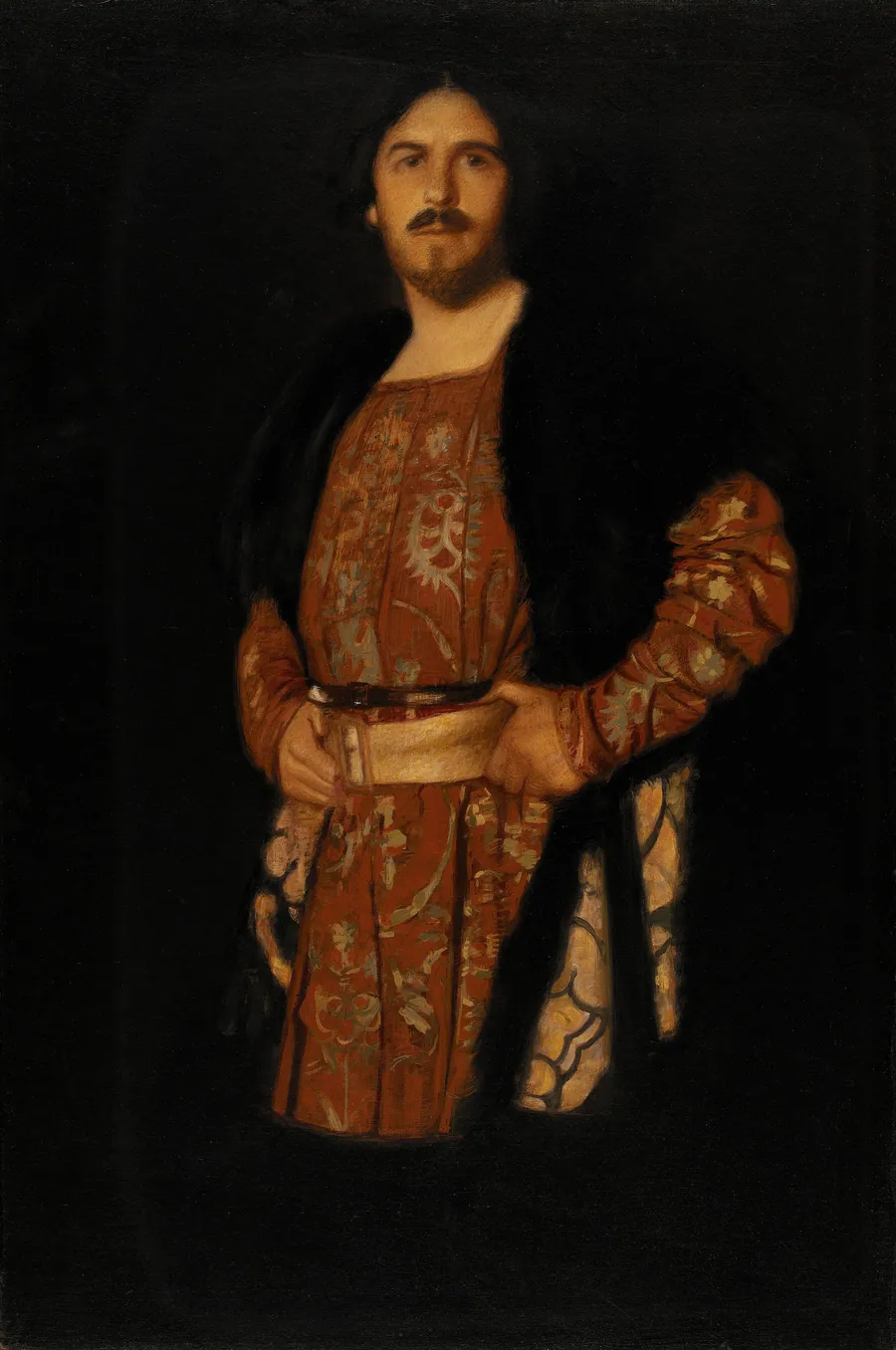 Self-Portrait in Costume of Hamlet by Albert Herter, born New York City 1871-died Santa Barbara, CA 1950