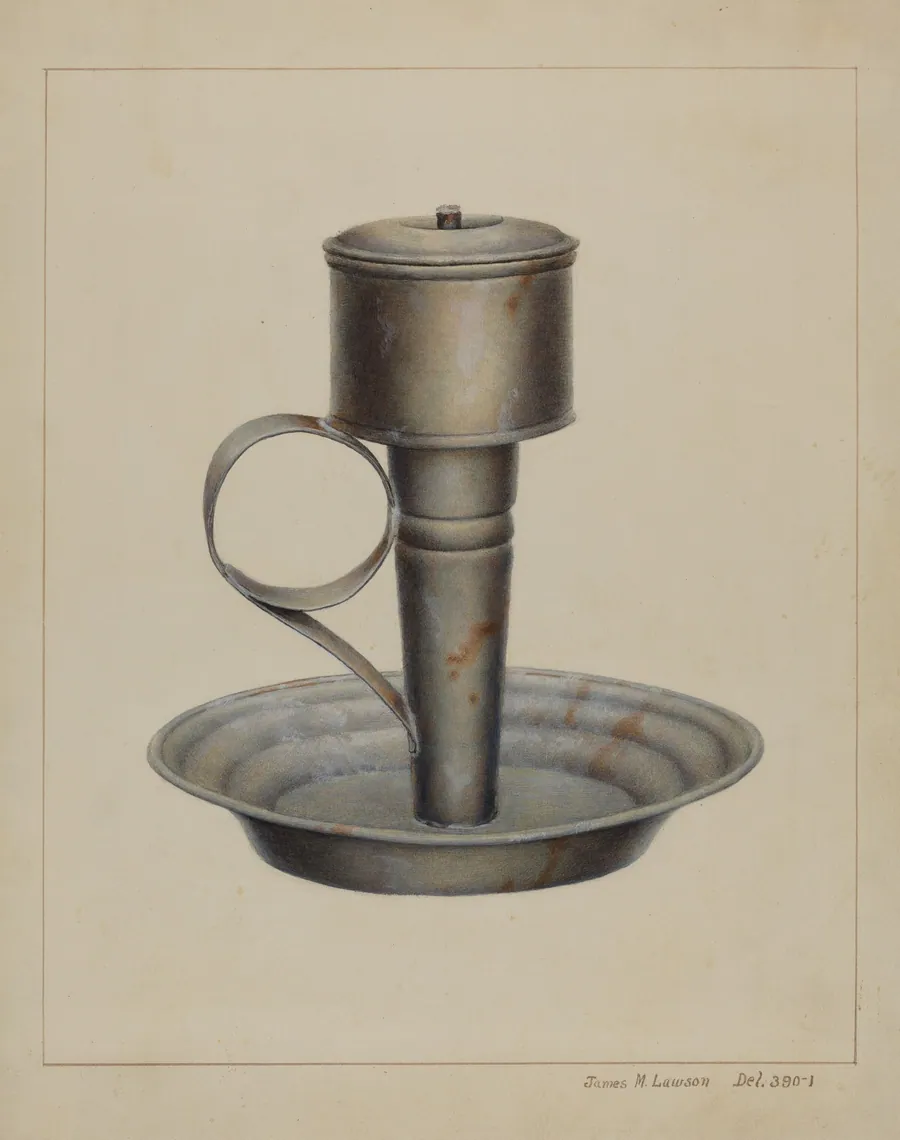 Portable Whale Oil Lamp by James M. Lawson
