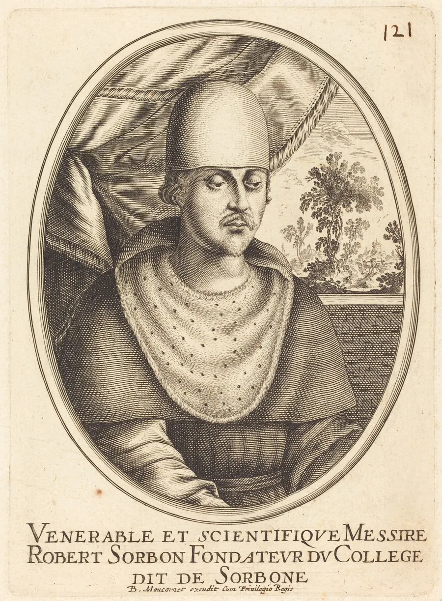 Robert de Sorbon by Balthasar Moncornet