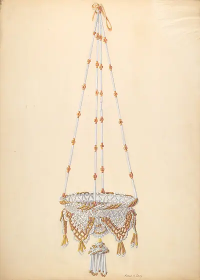 Beadwork Hanging Basket